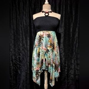 Shoreline Black and Multicolor Mini Dress